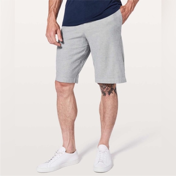 lululemon athletica Other - Lululemon Commission Shorts Men’s Size 34 Gray Classic Chino Casual Golf Active